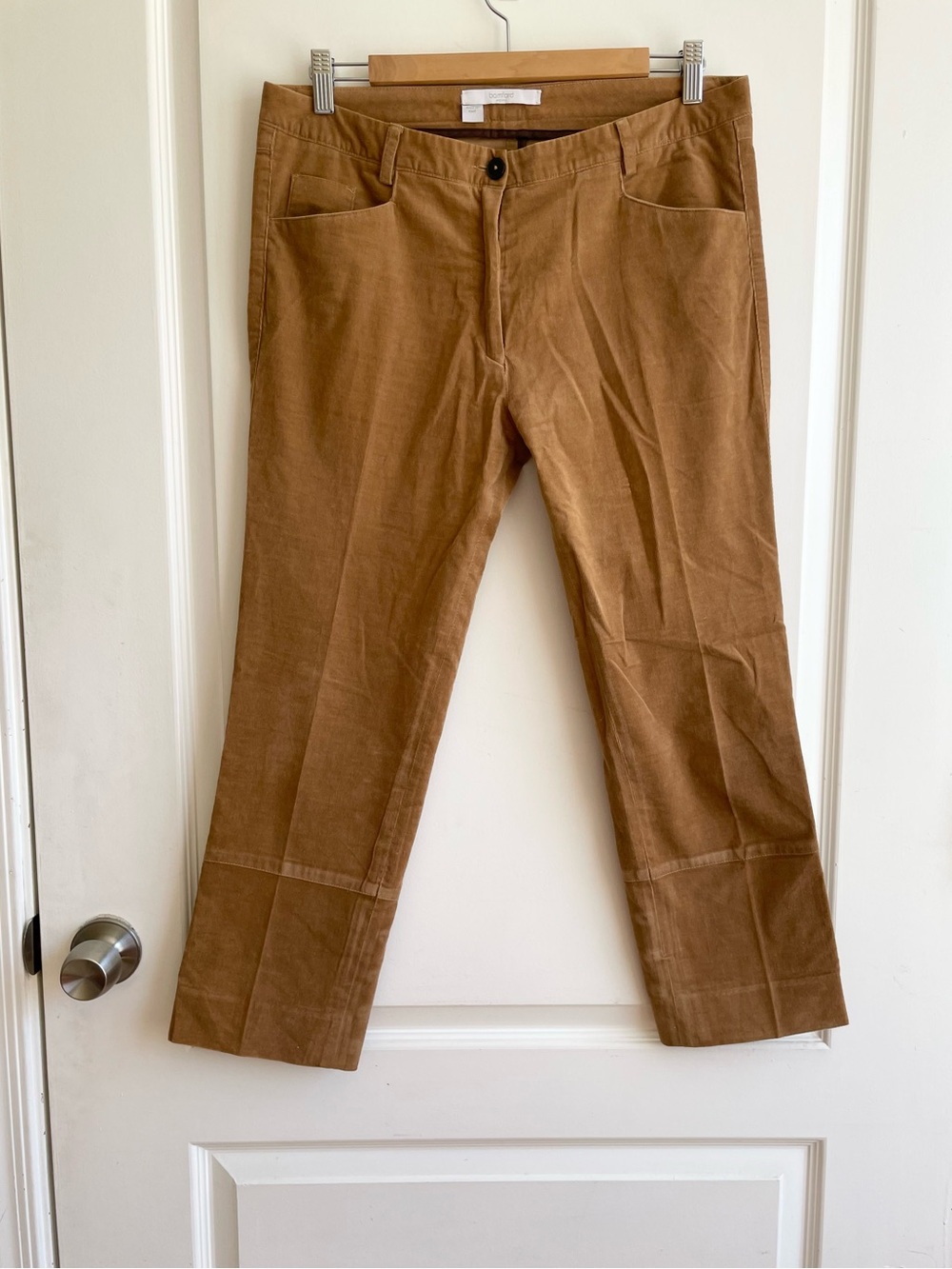 Bamford And Sons England Cashmere Cotton Corduroy Cropped Pants Made In Italy 8